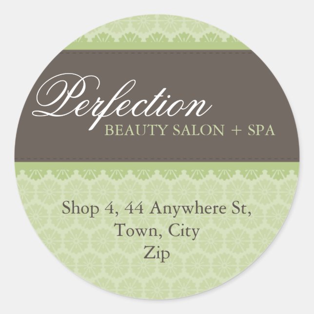 ELEGANT ADDRESS STICKER SEAL :: perfection 6A (Front)