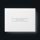 Elegant Addressed RSVP Wedding Envelope<br><div class="desc">Elegant Addressed RSVP Wedding Envelope
Add this rsvp envelope to your invitation so your guests can easily and quickly respond.</div>