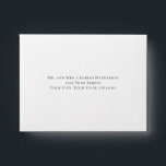 Elegant Addressed RSVP Wedding Envelope<br><div class="desc">Elegant Addressed RSVP Wedding Envelope
Add this rsvp envelope to your invitation so your guests can easily and quickly respond.</div>