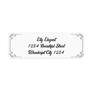 Elegant Adress Label