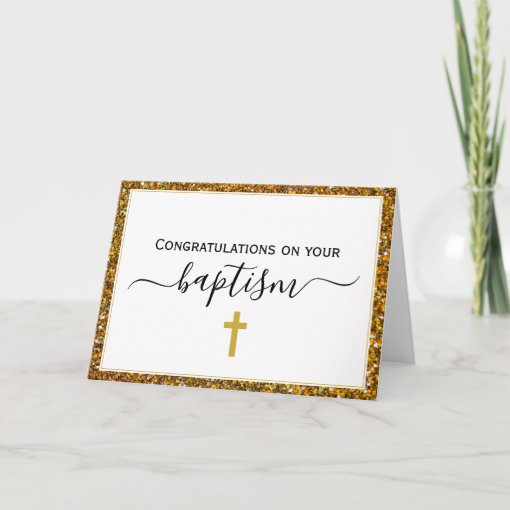 Elegant ADULT BAPTISM Card | Zazzle