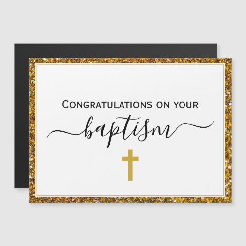 Elegant ADULT BAPTISM Magnetic Card