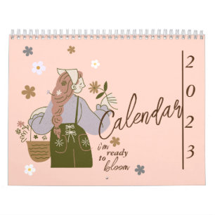 Elegant aesthetic beautiful affirmations 2025 calendar