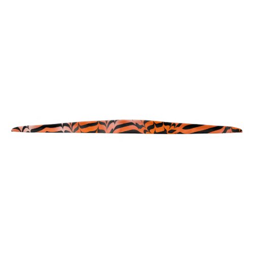 Elegant Aesthetic Orange  Black Tiger Skin Print Tie Headband