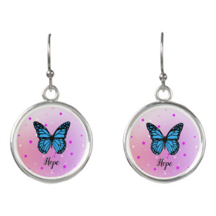 Elegant Aesthetic with Flowers and Butterflies Earrings