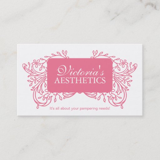 Customizable Elegant Aesthetician Business Card