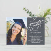 Elegant Affair Graduation Invite - Editable Color (Standing Front)