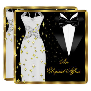 White Affair Gifts Invitations Zazzle