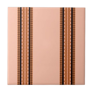 Elegant African-Inspired  Ceramic Tile