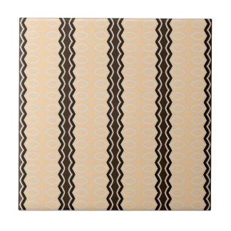 Elegant African-Inspired Ceramic Tile