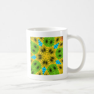 Elegant African-Inspired Spider Traditional Motif  Coffee Mug