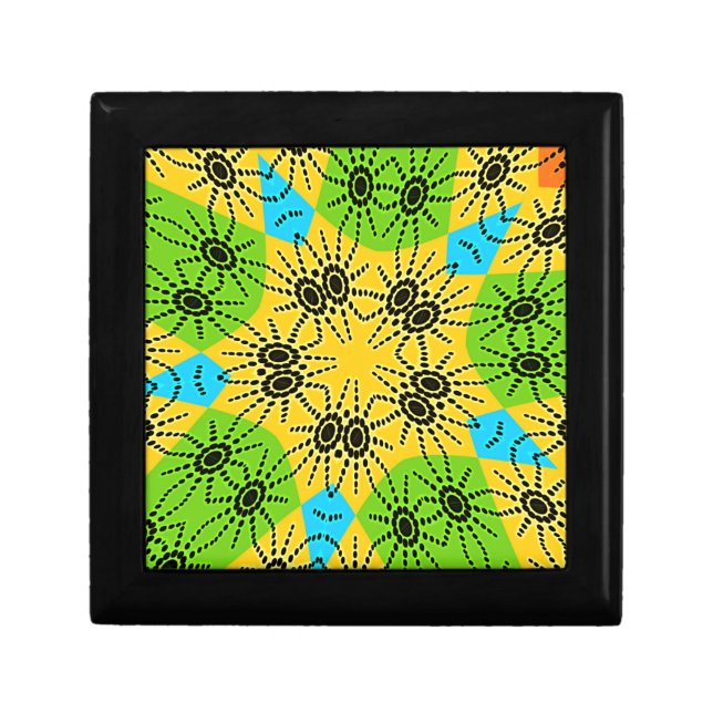 Elegant African-Inspired Spider Traditional Motif  Gift Box (Front)