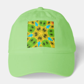 Elegant African-Inspired Spider Traditional Motif  Hat