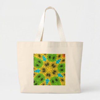 Elegant African-Inspired Spider Traditional Motif Large Tote Bag