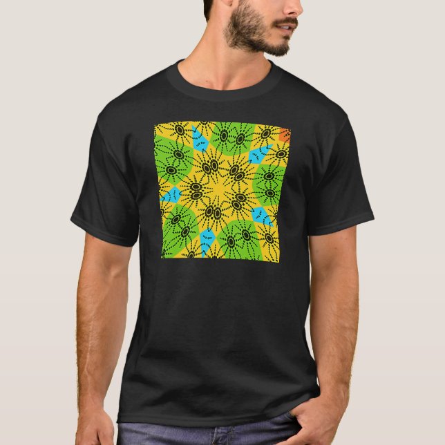 Elegant African-Inspired Spider Traditional Motif  T-Shirt (Front)