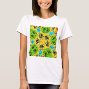 Elegant African-Inspired Spider Traditional Motif  T-Shirt