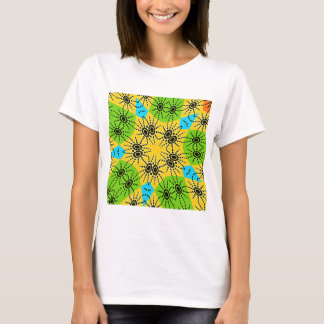Elegant African-Inspired Spider Traditional Motif T-Shirt