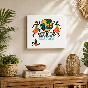 Elegant African Island Vibes Canvas Print