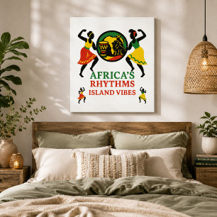 Elegant African Island Vibes Wall Art