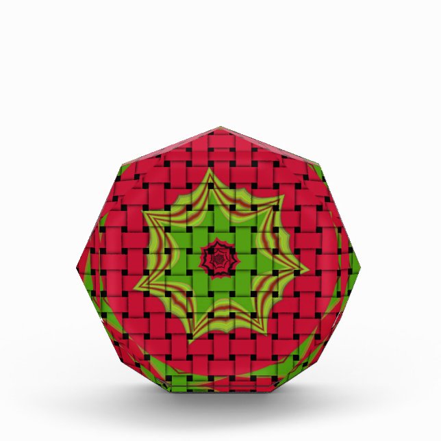 Elegant African Lovely Woven vector print pattern  Acrylic Award (Front)