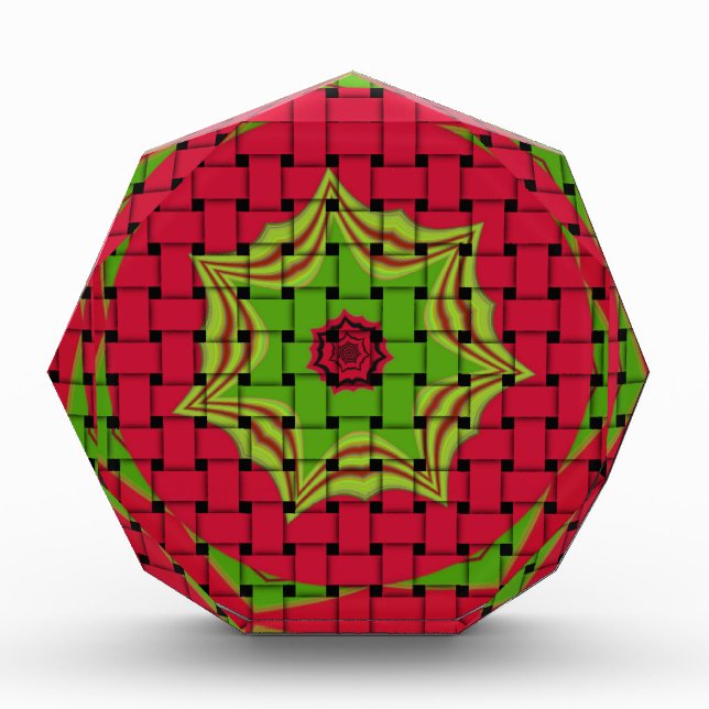 Elegant African Lovely Woven vector print pattern  Award (Front)