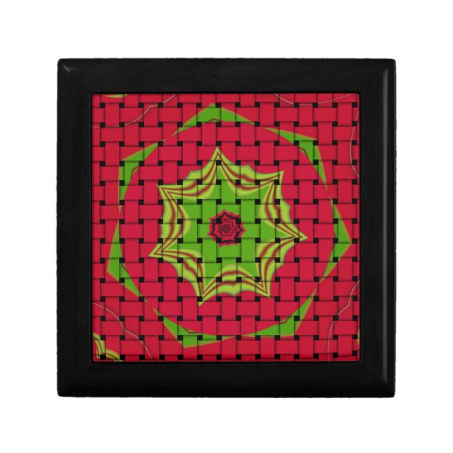 Elegant African Lovely Woven vector print pattern  Gift Box (Front)