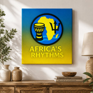 Elegant African Ocean Drum Wall Art