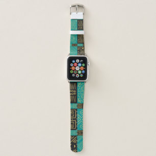 Elegant African Tribal Geometric Pattern Apple Watch Band