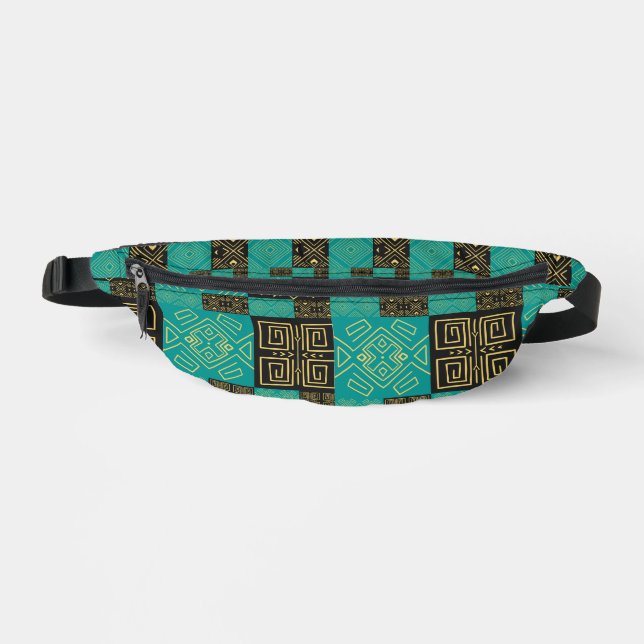 Elegant African Tribal Geometric Pattern  Fanny Pack (Front)