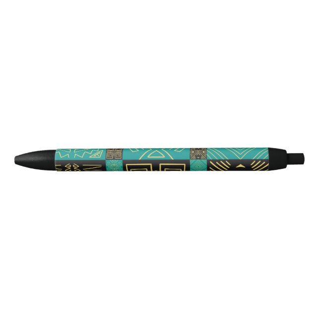 Elegant African Tribal Geometric Pattern  Pen (Front)