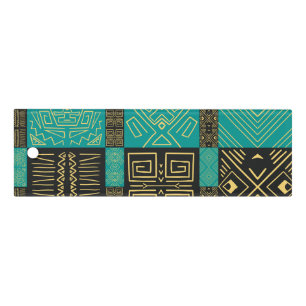 Elegant African Tribal Geometric Pattern Ruler