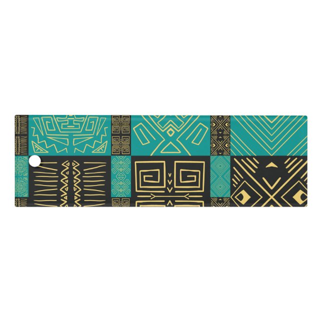 Elegant African Tribal Geometric Pattern  Ruler (Front)