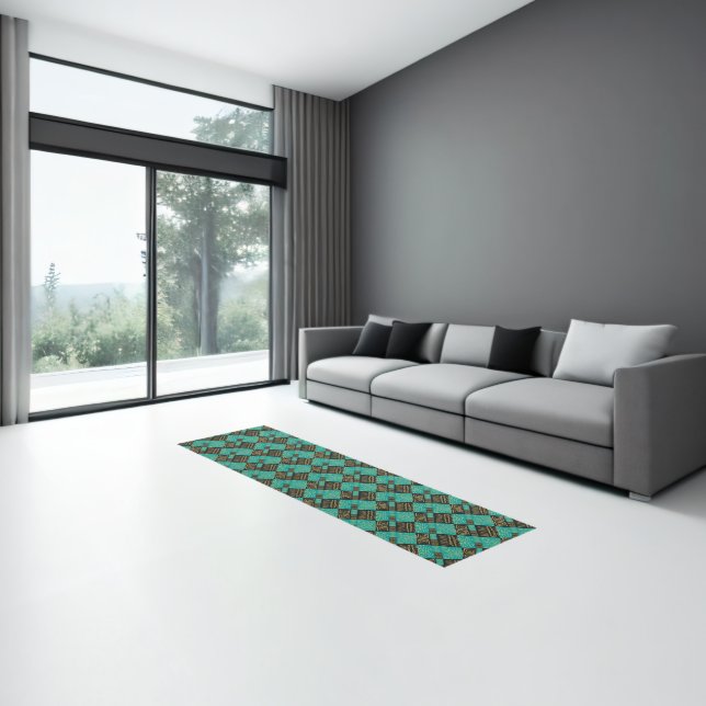 Elegant African Tribal Geometric Pattern  Runner (Insitu (Indoor 3))