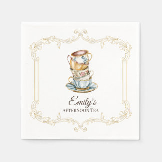 Elegant Afternoon Tea Bridal Shower Cocktail Napki Napkins
