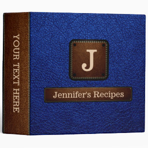 Elegant Air Force blue (USAF) Leather Look 3 Ring Binder