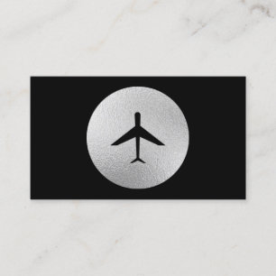 Elegant Airplane Business Card