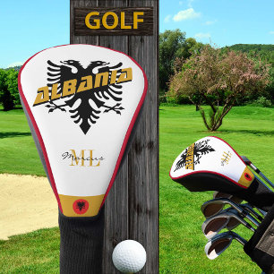 Elegant Albania Patriotic Golf & Albanian Flag Head Cover