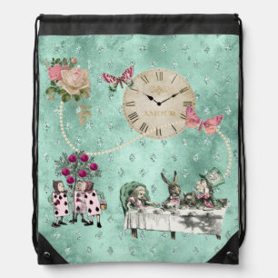 Elegant Alice In Wonderland    Drawstring Bag