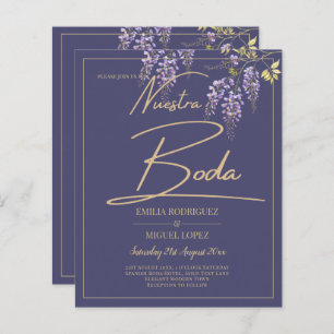 ELEGANT All-In1 Wisteria Dusty Purple Gold Wedding