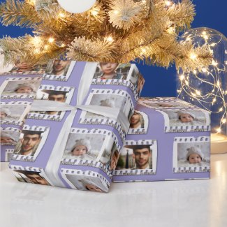 Elegant All-Occasion 16-Photo Film Negative Purple