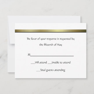Elegant All Purpose Wedding Response Card