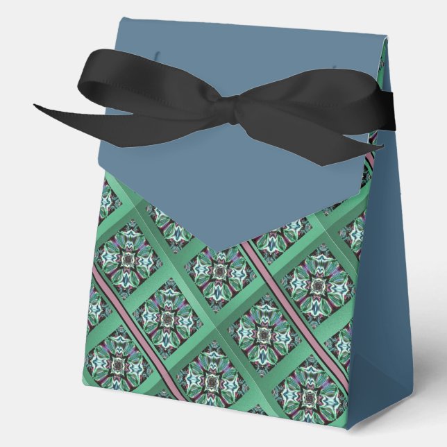Elegant Allure Wrapping Paper-MVB Design 1 Favor Boxes (Front)