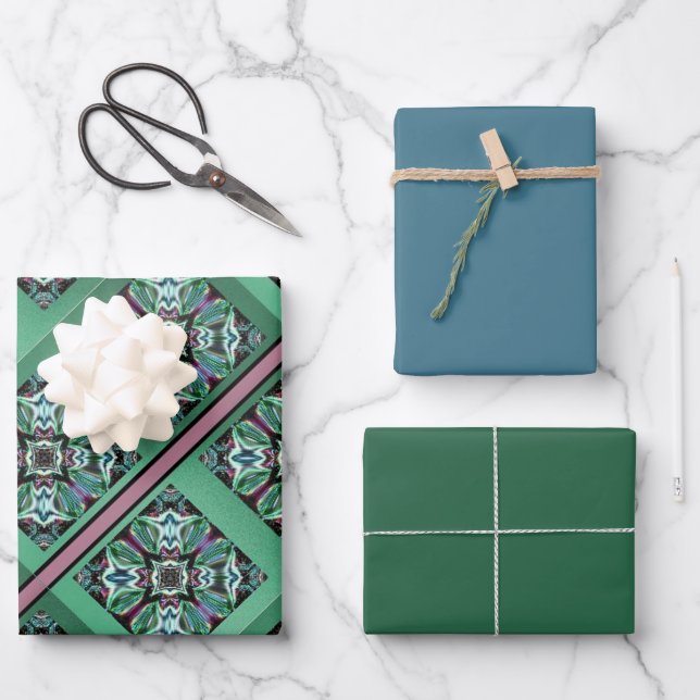Elegant Allure Wrapping Paper-MVB Design 1 Paper Sheets (Front)