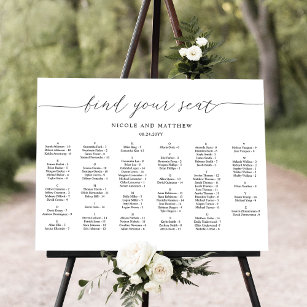 No. 1  Wedding Seating Chart Sign — Betty Lu Paperie