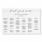 Elegant Alphabetical Wedding Seating Chart