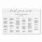 Elegant Alphabetical Wedding Seating Chart
