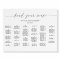 Elegant Alphabetical Wedding Seating Chart