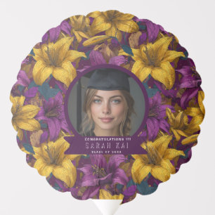 Elegant Amaryllis Wildflower Graduate Class Of Balloon