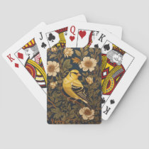 Elegant American Goldfinch  Poker Cards