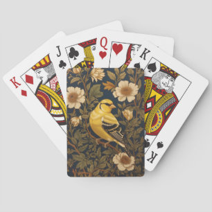 Elegant American Goldfinch  Poker Cards